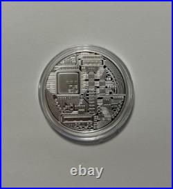 Bitcoin Proof 1 oz. 999 fine Solid silver commemorative AOCS limited 2016 with COA