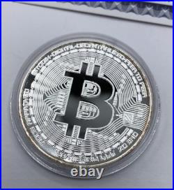 Bitcoin Proof 1 oz. 999 fine Solid silver commemorative AOCS limited 2016 with COA