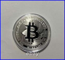 Bitcoin Proof 1 oz. 999 fine Solid silver commemorative AOCS limited 2016 with COA