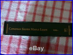 Boxed display set Canadian Silver Maple $5 1 oz Solid Silver Coin set 1988 to 20