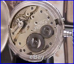 C1910 Rare Antique Repousse Solid Silver King Edward Commemorative Pocket Watch