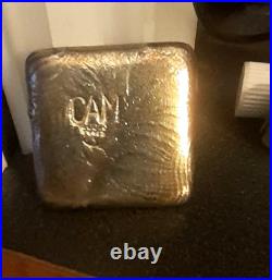 CAM 3 Oz. 999 Fine Silver Hand Poured Bar / Square CAM 3 Oz. 999 Fine Silver Hand Poured Bar / Square