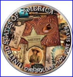 COWGIRL Wild West 1oz Silver Coin 1$ USA 2024 COWGIRL Wild West 1oz Silver Coin 1$ USA 2024