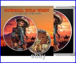 COWGIRL Wild West 1oz Silver Coin 1$ USA 2024 COWGIRL Wild West 1oz Silver Coin 1$ USA 2024