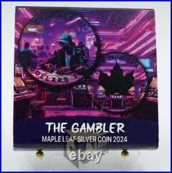 Canada 2024 The Gambler 1 Oz Silver Colorized Coin