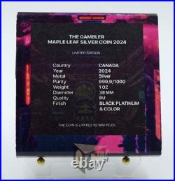 Canada 2024 The Gambler 1 Oz Silver Colorized Coin