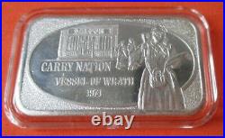 Carry Nation Vintage 1981.999 Solid Silver Art Bar Apm-4 L. E. Mintage 1/500 (b)