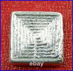 Cast Poured Square Bar 67 Grams. 9999 Fine Silver