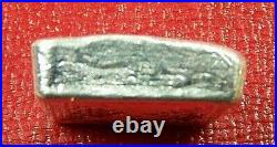 Cast Poured Square Bar 67 Grams. 9999 Fine Silver