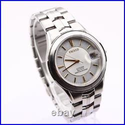 Citizen Exceed Men's Silver Dial Perpetual Watch Cal E510 Used