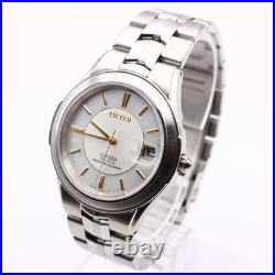 Citizen Exceed Men's Silver Dial Perpetual Watch Cal E510 Used