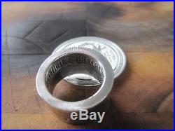 Coin Rings 2016 Isle Of Man Angel Solid Silver Bullion Coin Ring X