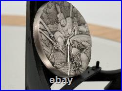 Coin Solid Silver 2 oz Warfare Roman Legion Boxed Certificate Tuvalu 2018