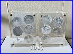 Collectable Rare Solid Fine Silver. 999 Salvador Dali Ten Commandment Medal Coin