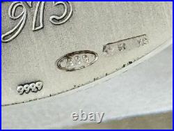 Collectable Rare Solid Fine Silver. 999 Salvador Dali Ten Commandment Medal Coin