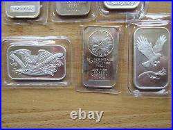 Collectors Set of SIX x 1oz 999 Solid Silver Bars SilverTowne etc Guaranteed Gen