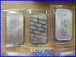 Collectors Set of SIX x 1oz 999 Solid Silver Bars SilverTowne etc Guaranteed Gen