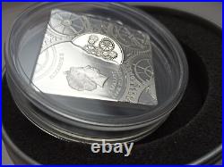 Cook Islands 2017 Time Capsule 5 Dollar Square Coin 1 oz Ounce Silver High Relief