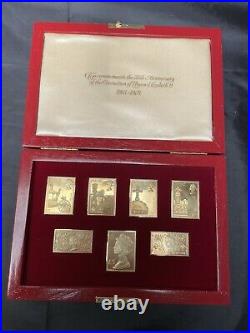 Coronation 25th Anniversary Issue Gold Plated Solid Silver Ingot Collection