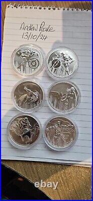 DC Comics 1oz Solid Silver. 999 coins