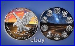 DESERT AT DAY & NIGHT 2 x 1oz Silver Coin Set Mexico/USA DESERT AT DAY & NIGHT 2 x 1oz Silver Coin Set Mexico/USA