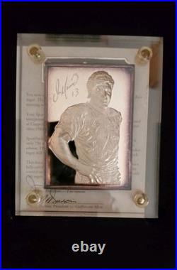 Dan Marino Sports Strike 6oz Solid Silver Card Beautiful! Look