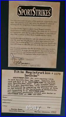 Dan Marino Sports Strike 6oz Solid Silver Card Beautiful! Look