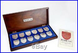 Danbury Mint Royal Coat of Arms Silver Ingots Heraldry Solid Silver Shields