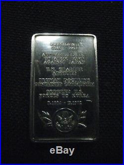 Danbury Mint Solid Sterling Silver First Edition Presidential Ingots Collection