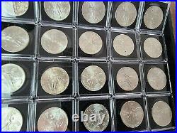 Dealer Lot of 20 Mexico 1oz Silver Libertads in Square Capsules 1983 1984 1985