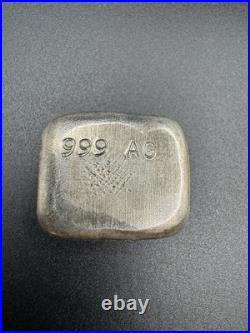 Dennis England Silver 2.5oz Archer Bar Collectors Dream Very Rare! 999 Fine AG
