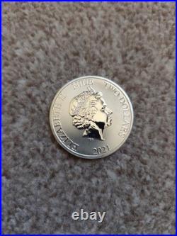 Disney The Flying Dutchman 1oz Solid Fine Silver Coin Pirates Of The Caribbean