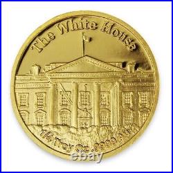 Donald J Trump 45th President 1/4 Oz Solid Gold Bullion Round. 9999 Pure Donald J Trump 45th President 1/4 Oz Solid Gold Bullion Round. 9999 Pure