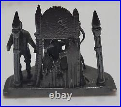 Dracula Sitting On The Throne From Hell Solid. 999 Fine Silver Weighs 137 Grams