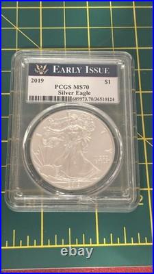 Early Issue American Eagle. 999 solid Silver Dollar 2019 RARE