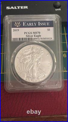 Early Issue American Eagle. 999 solid Silver Dollar 2019 RARE