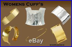 Elegant Rich 1 Wide SOLID 999 Fine Silver Cuff Bracelet
