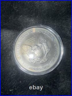 Elvis Presley Silver Eagle 999 Solid 1 Ounce Colourised 50th Anniversary Boxed