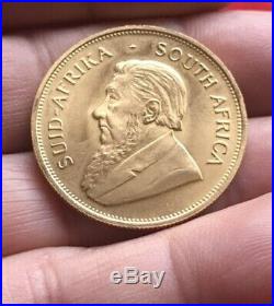 Excellent Condition Rare 1980 South African 1oz Solid 22ct Yellow Gold Coin