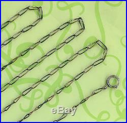 Extra Long Vintage Solid Silver Pocket Watch Chain 148 MM