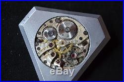 Extraordinary Masonic triangle chronometer antique solid silver wristwatch uniqu
