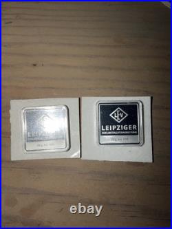 Extremely Rare 20g Leipziger Edelmetallverarbeitung. 999 Silver Square (Geiger)