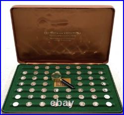 FRANKLIN MINT Solid Silver Mini Coin Set Football Immortals Hall of Fame 50 pc