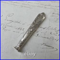 Fine silver seal, 19th century, Napoleon III, French Victorian silver seal