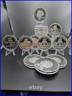 Five 1oz. 999 Authentic Rare NORFED State Set In Airtite