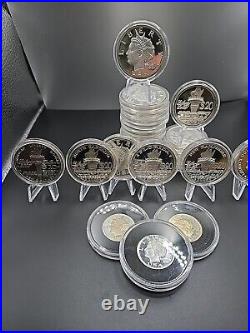 Five 1oz. 999 Authentic Rare NORFED State Set In Airtite