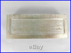Franklin Mint 1972 Dow Jones NYSE 1000 Gram SOLID Sterling Silver Bar