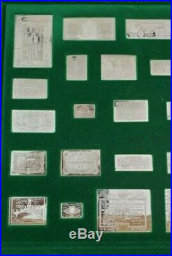 Franklin Mint 50pc The World's Greatest Bank Notes Solid Sterling Silver (925)