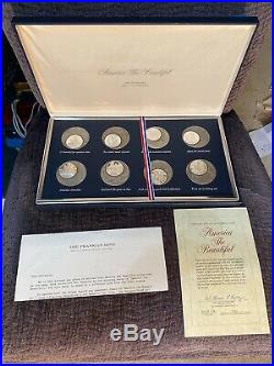 Franklin Mint America the Beautiful Medallic Art Solid Sterling Silver Coins