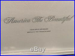 Franklin Mint America the Beautiful Medallic Art Solid Sterling Silver Coins